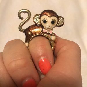 Betsey Johnson monkey ring
